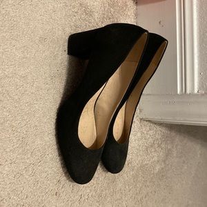 black kelly and katie heels, size 7 1/2, worn handful of times